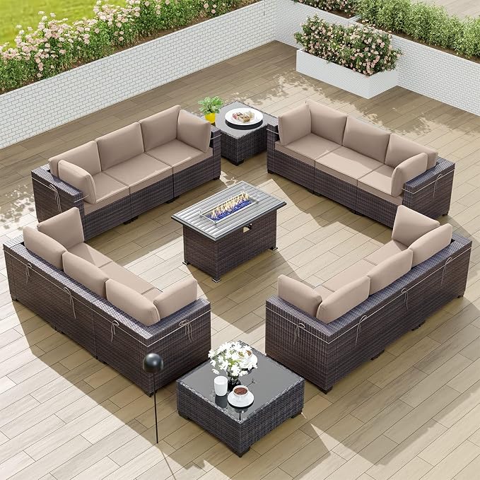 Kullavik 15PCS Outdoor Patio Furniture Set by KULLAVIK