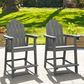 LUE BONA Tall Adirondack Chair Set of 2, All Weather HDPS Bar Height Adirondack by LUEBONA