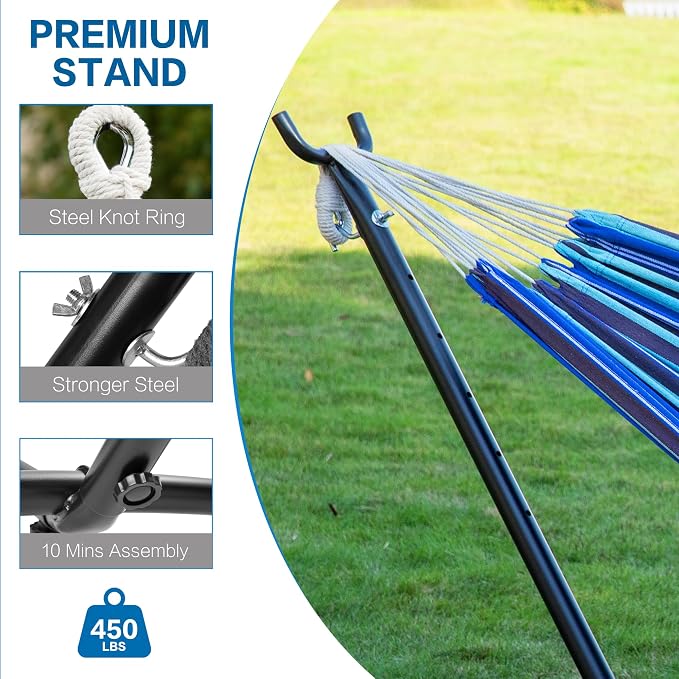 PNAEUT Double Hammocks with Stand - Image 7