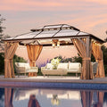 Aoxun 12'x14' Hardtop Gazebo, Outdoor Metal Gazebo by Aoxun