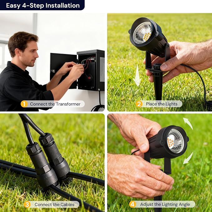 L LOHAS LED 5W Low Voltage Landscape Lighting, 12V 24V Outdoor Spot Lights - Image 7