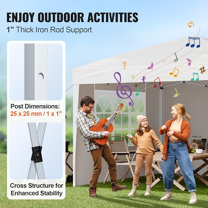 VEVOR Pop Up Canopy, 10 x 10 FT Instant Canopy Portable Gazebo - Image 4
