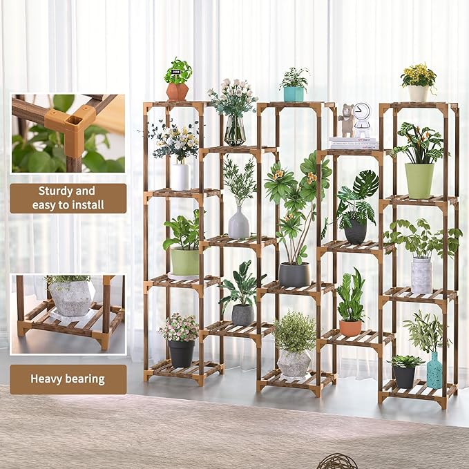 Uneedem Plant Stand Indoor Outdoor, Tall Plant Shelf - Image 2