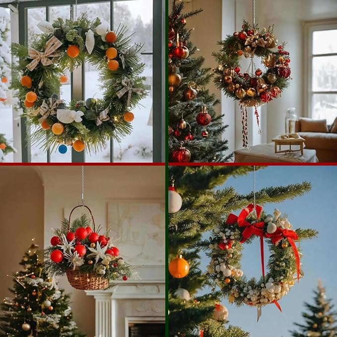 Adjustable Hanging Chain with Hooks, Christmas Wreath, Neon Sign, Indoor Plants - Image 3