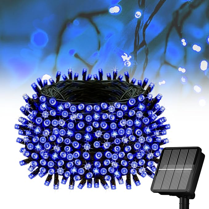 Solar String Lights for Outside, 39Ft 100 LED Solar String Lights Outdoor by Flechllary