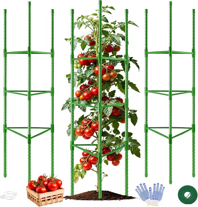 WAENLIR 3-Pack Tomato Cage for Garden, Plant Stakes for Pots, Durable Tomato by WAENLIR