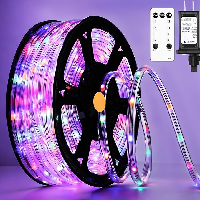 100FT 720 LED Christmas Rope Lights Outdoor Waterproof by Soiarllt