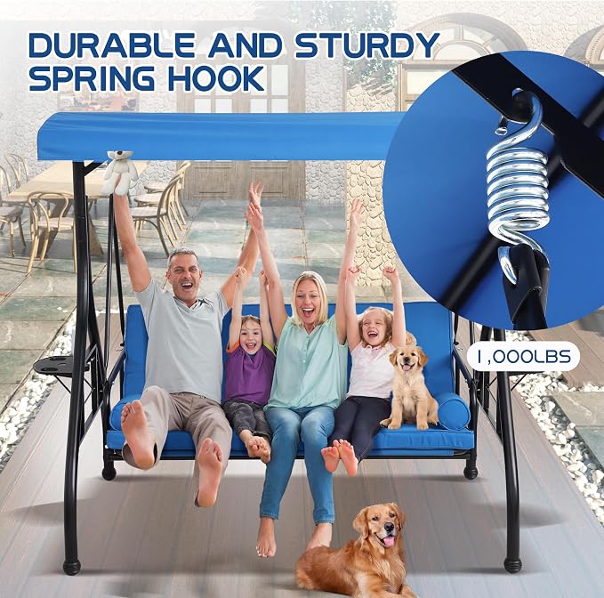 3 Seat Outdoor Porch Swings - Image 8