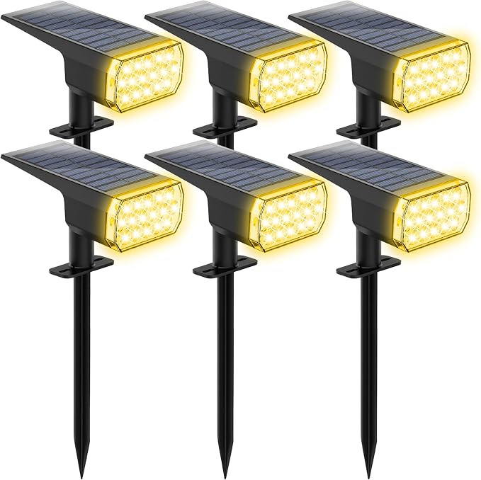 Solar Lights Outdoor Waterproof, 3 Lighting Modes Solar Spot Lights Outdoor by Chasikeo