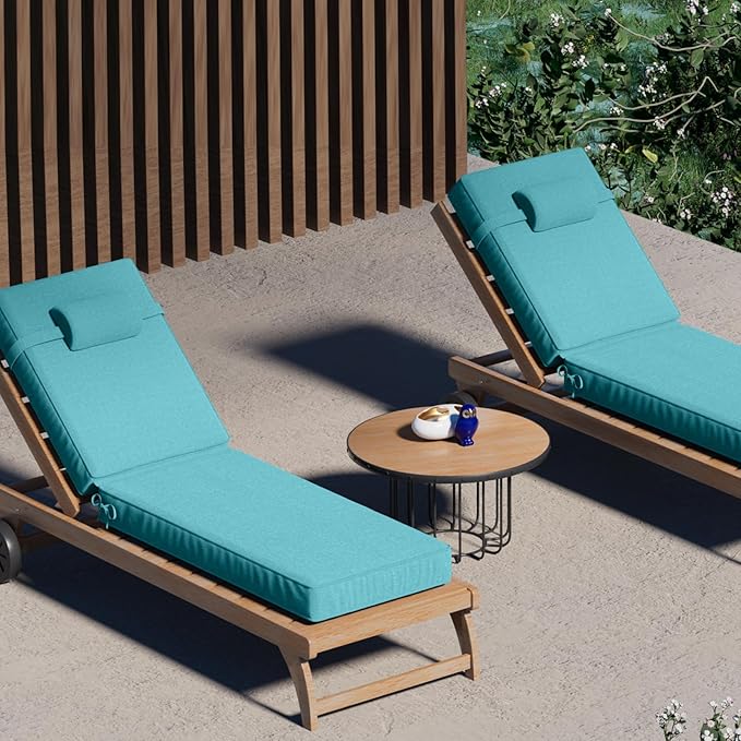 72 x 21 x 4 Inch Olefin Chaise Lounge Cushions, Lounge Chair Cushions - Image 7