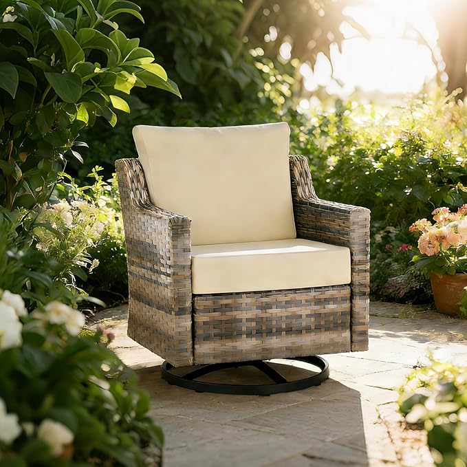 Goodgoods 24 x 24 Sunbrella Outdoor Patio Deep Seat Cushions 2-Pack, - Image 7