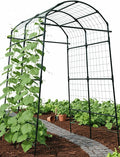 Garden Trellis Arch 7FT PP-Coated Stainless Steel Metal Extra Tall Cucumber by GardenArchTrellisforPlants