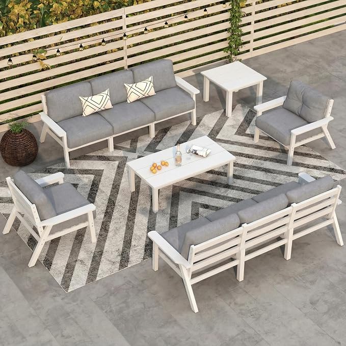 10 Piece Outdoor Patio Furniture Set, Outdoor Couch by PatioKingdom