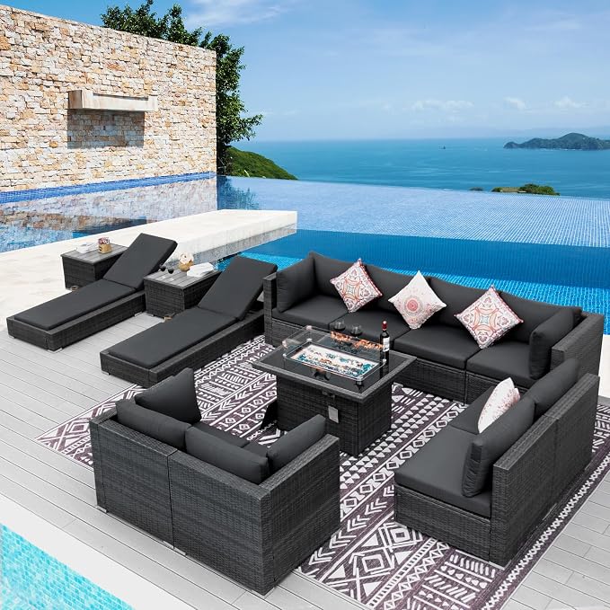 NICESOUL 13 Piece Outdoor Seating by NICESOUL