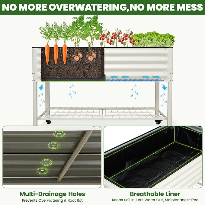 Elevated Raised Garden Bed 2' x 4' - Image 7