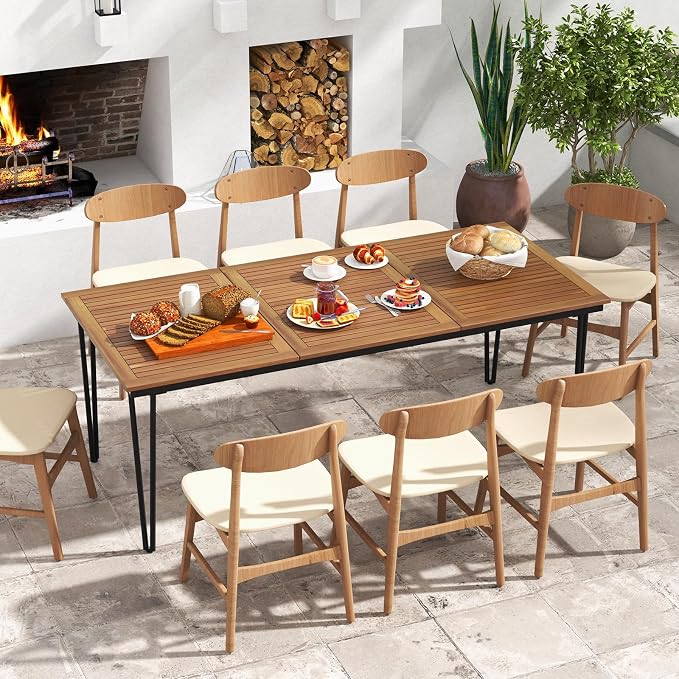Tangkula 79 Inch Outdoor Dining Table - Image 8