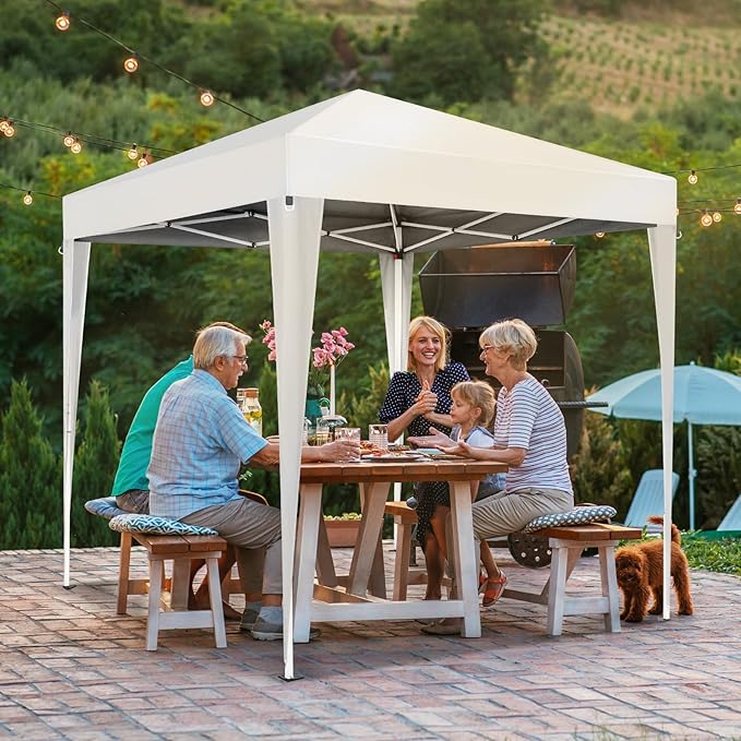 VINGLI 6.5x6.5 Pop Up Canopy Tent, Outdoor Foldable Portable Canopy - Image 7