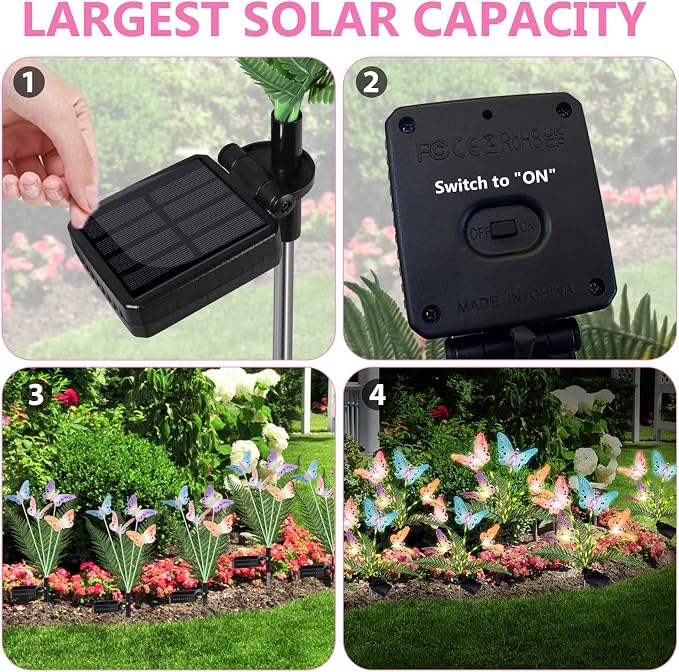 Solar Lights Outdoor Decorations Waterproof Newest Solar Garden Lights - Image 9