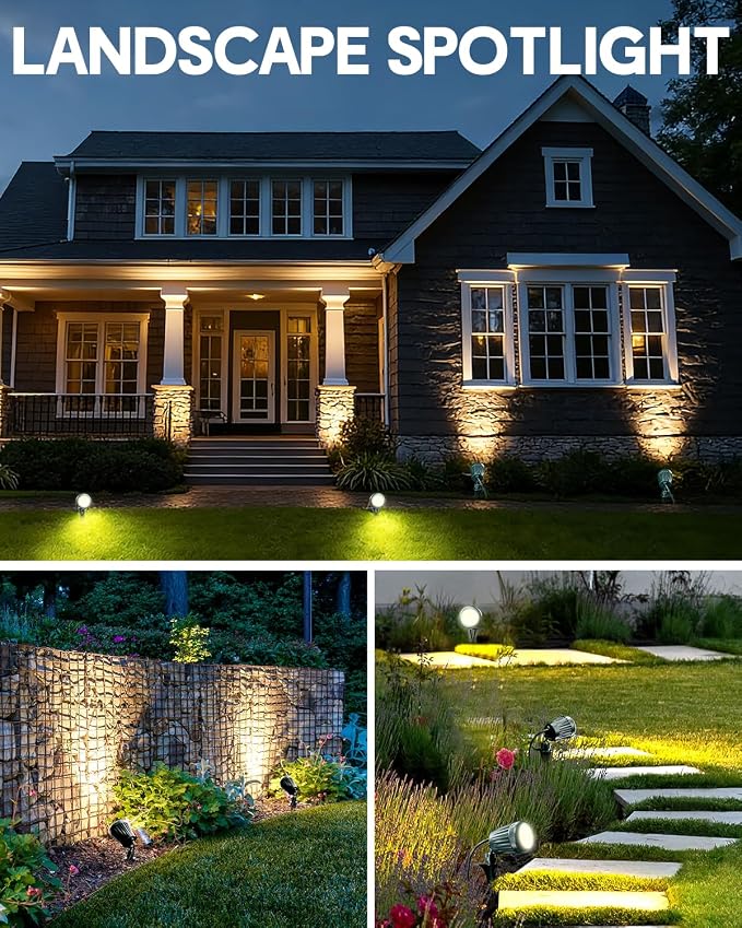 12V24V Low Voltage Landscape Lights Outdoor, 6000K White LED Landscape Lights - Image 4