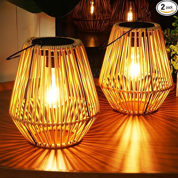 Homemory Solar Lanterns Outdoor Waterproof Hanging Lights, Outside Solar Lamp by Homemory