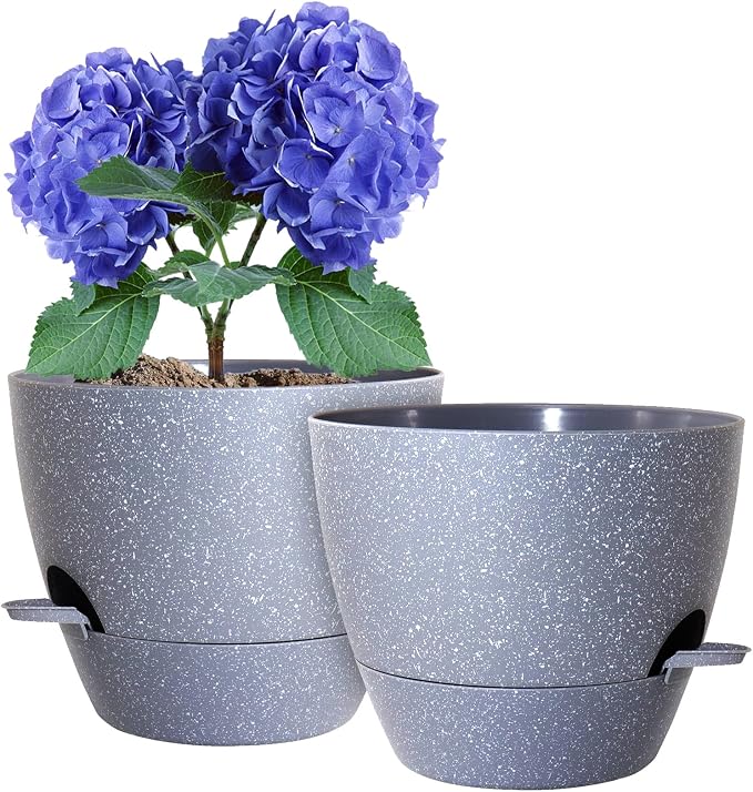 10 inch Self Watering Pots, Plant Pots by WSMKSZ