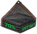 70% Shade Cloth, 12FTx6FT HDPE Mesh Tarp by Homiton