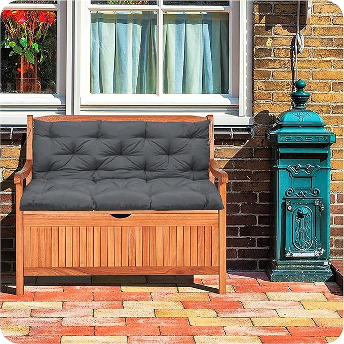 Outdoor Porch Swing Cushions, 2-3 Seater, Foam Filled, Waterproof, 4in Thick - Image 4