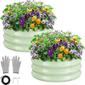 GreatBuddy 2x2x1 ft Round Galvanized Raised Garden Bed, Easy-Assembly Raised Bed by GreatBuddy
