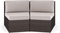 Martha Stewart Bedford Indoor-Outdoor Modular Patio Curved Sectional Sofa Seats by MarthaStewart