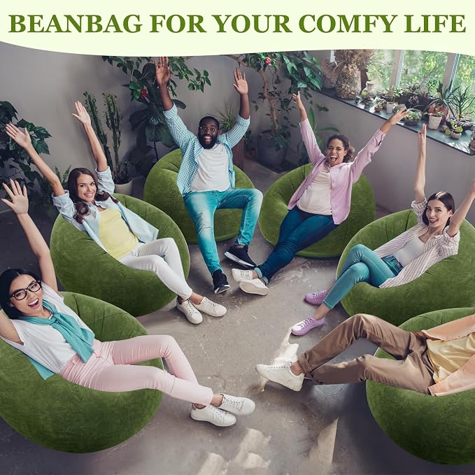 Realspring Inflatable Bean Bag Chairs Outdoor Blow up Camping Chairs Inflatable - Image 6