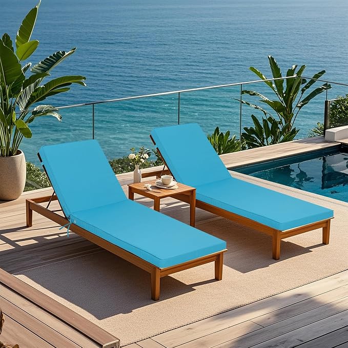 Only choice Outdoor Lounge Chair Cushions Patio Chaise Lounge Replacement - Image 2