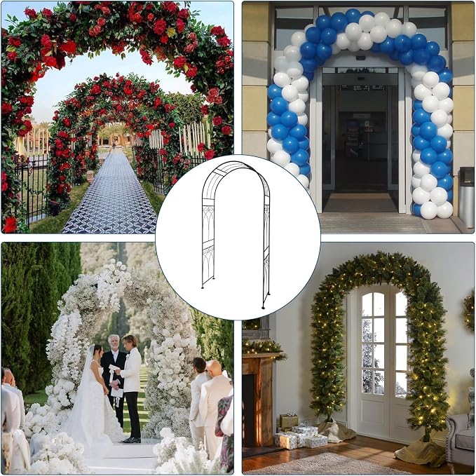 Thickened Garden Arch, Heavy Duty Metal Trellis - Image 7