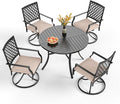 PHI VILLA 5 Pieces Outdoor Dining Set by PHIVILLAThepioneerofcomfortablehouseholdsupplies