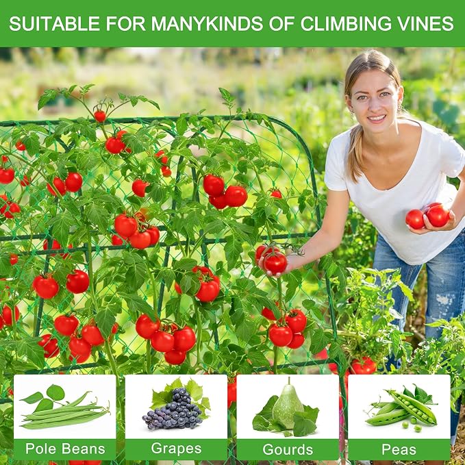 Cucumber Trellis for Raised Bed, U-Shape Garden Trellis for Climbing Plants - Image 7