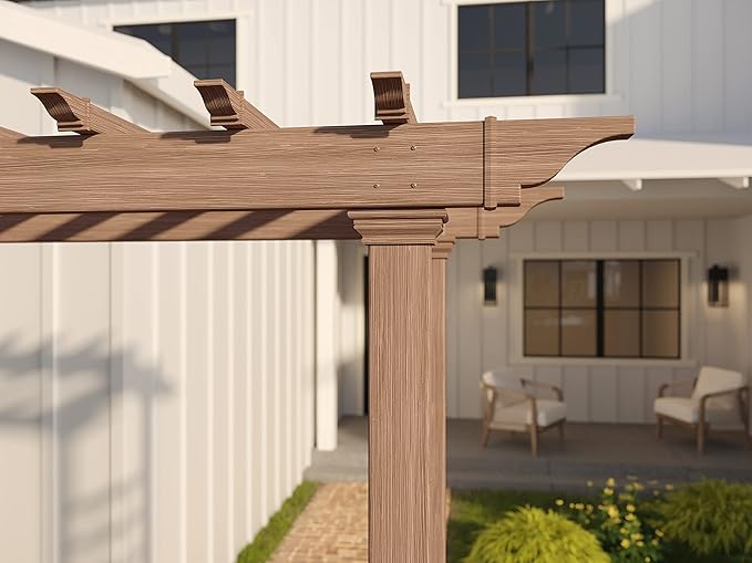vita Carolina 57 inchW x 88 inchH Composite Vinyl Arbor - Image 3