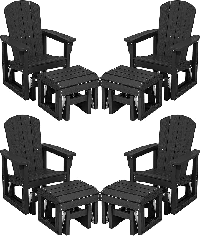 SERWALL Outdoor Glider Chair Set of 4 by SERWALL