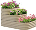 Outsunny 3-Tier Galvanized Steel Raised Garden Bed Kit, 62.25" x 43" x 32.25" by Outsunny