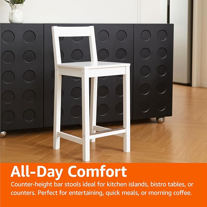 Amazon Basics Wooden Counter Height Bar Stool - Image 6
