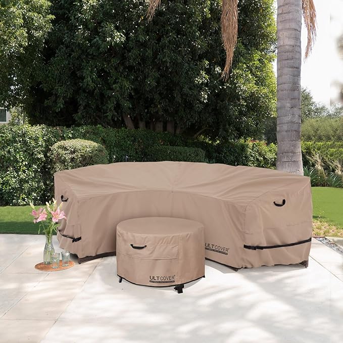ULTCOVER Waterproof Patio Curved Sofa Sectional Cover - Image 6
