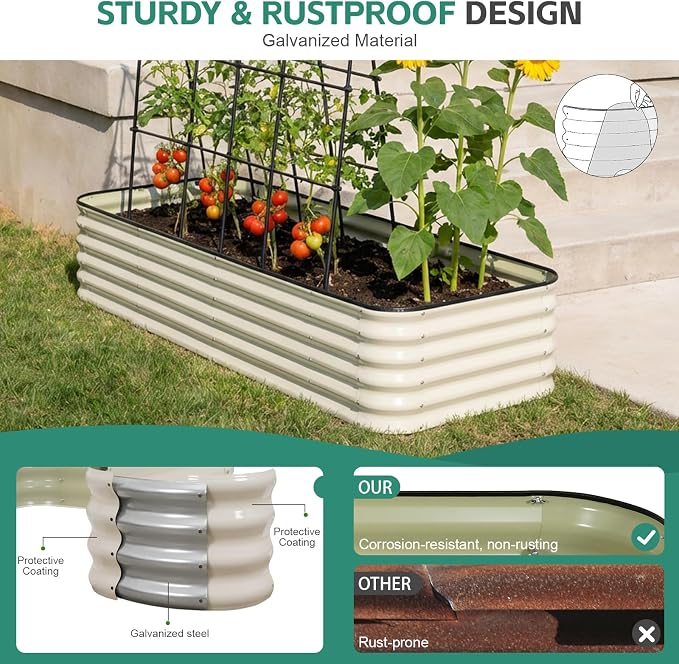 5 in 1Galvanized Raised Garden Bed - Image 5