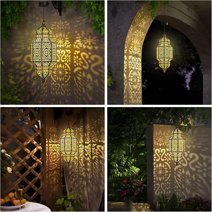 Twinkya 18 Inch High Large Hanging Solar Lights Outdoor Garden Decorative Solar - Image 6