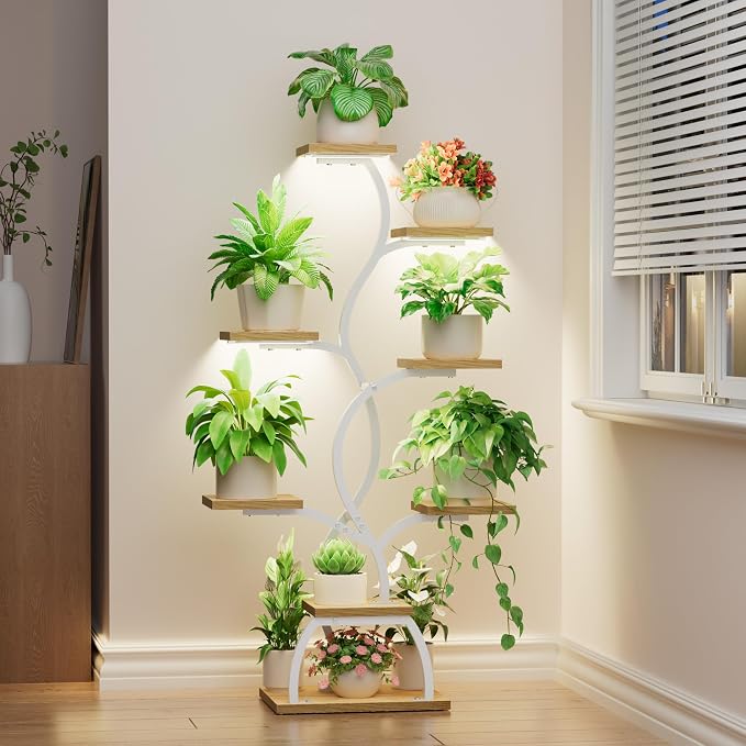 Plant Stand Indoor with Grow Light - Image 9
