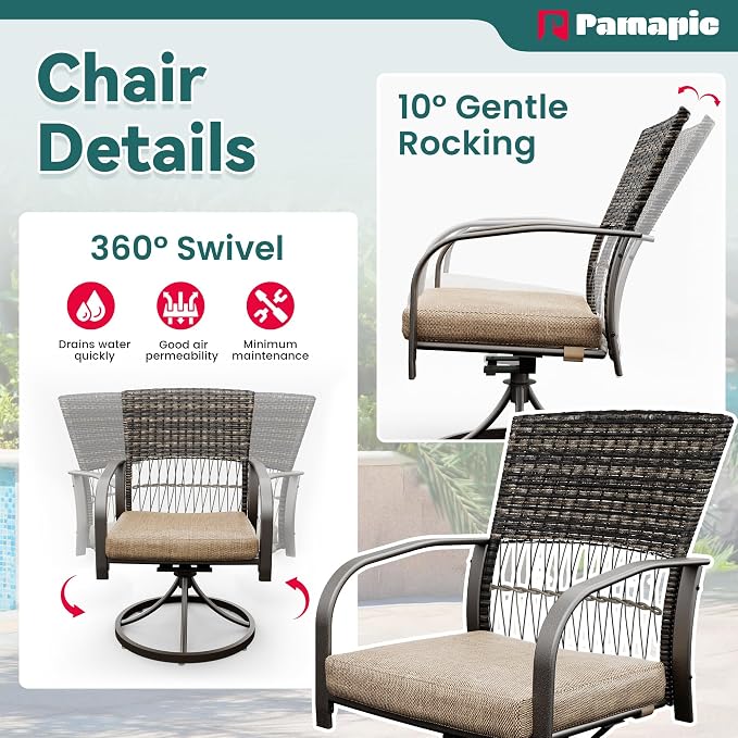 Pamapic 7-Piece Outdoor Dining Set - Image 6