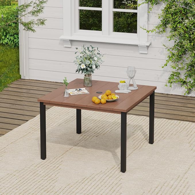 VICLLAX Square Patio Dining Table - Image 5