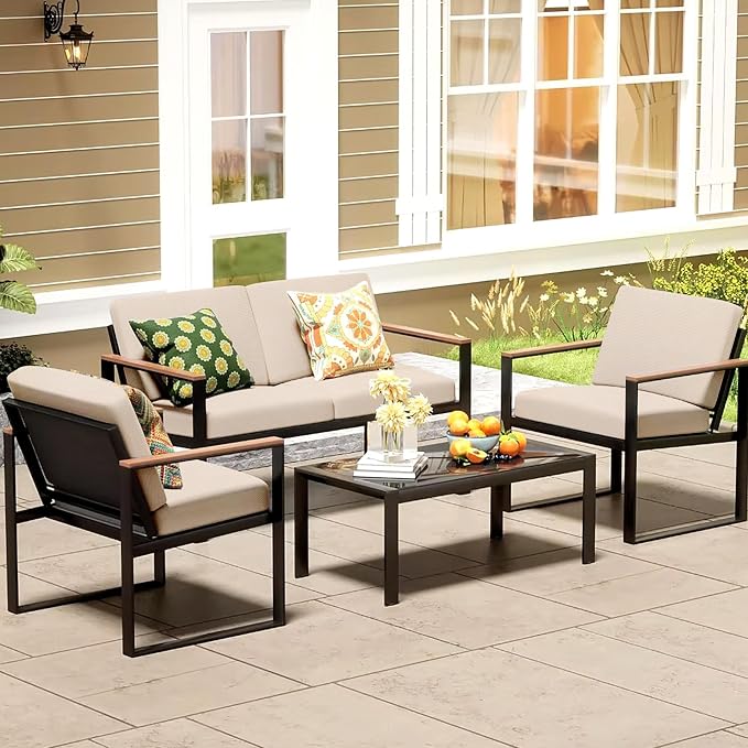 8Pcs Patio Cushion Covers, Outdoor Cushions Covers, Stretch Cushion Covers - Image 6