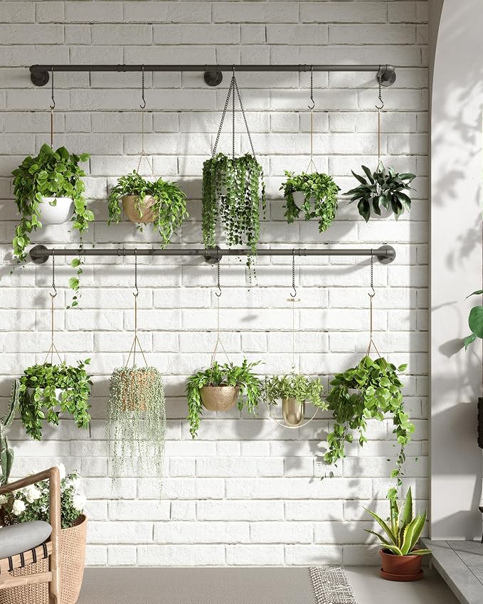 Plant Haning Rod, 2 Pack Hanging Planters - Image 4