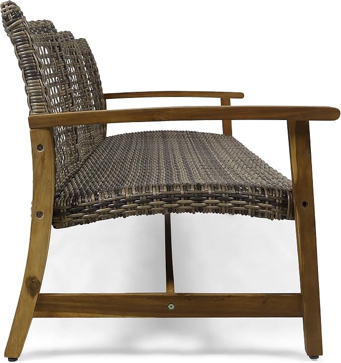 Christopher Knight Home Marcia Outdoor Wood Sofa, 75.50 x 31.00 x 31.50 - Image 7