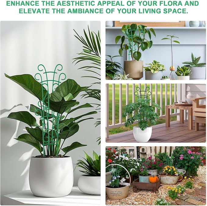 Plant Trellis for Potted Plants 12 Pack Stackable Indoor Outdoor Climbing - Image 6