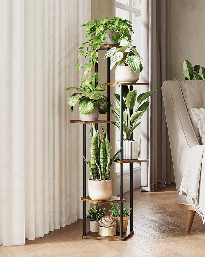 Corner Plant Stand Indoor 6 Tiered Plant Shelf - Image 5