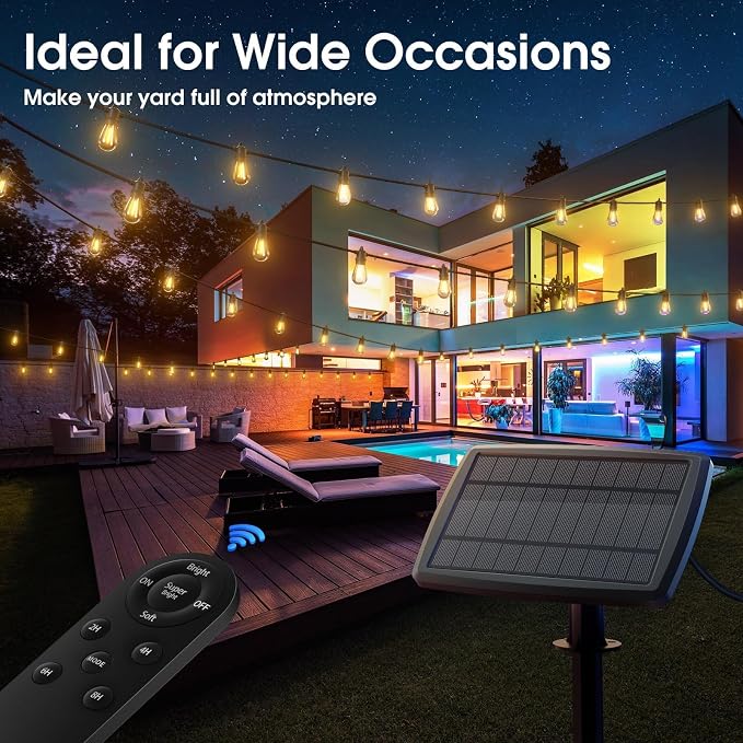 KYY 78FT Solar String Lights Outdoor - Image 8